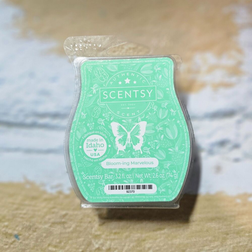 Scentsy Bloom-ing Marvelous Wax Bar New Former Consultant Stash Spring Floral Sc